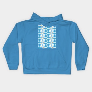 Escher fish style III Kids Hoodie